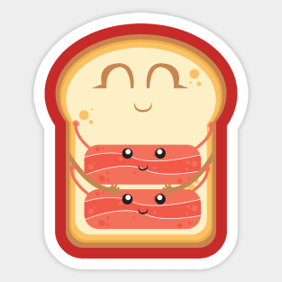 Breakfast Bacon Toast Sticker